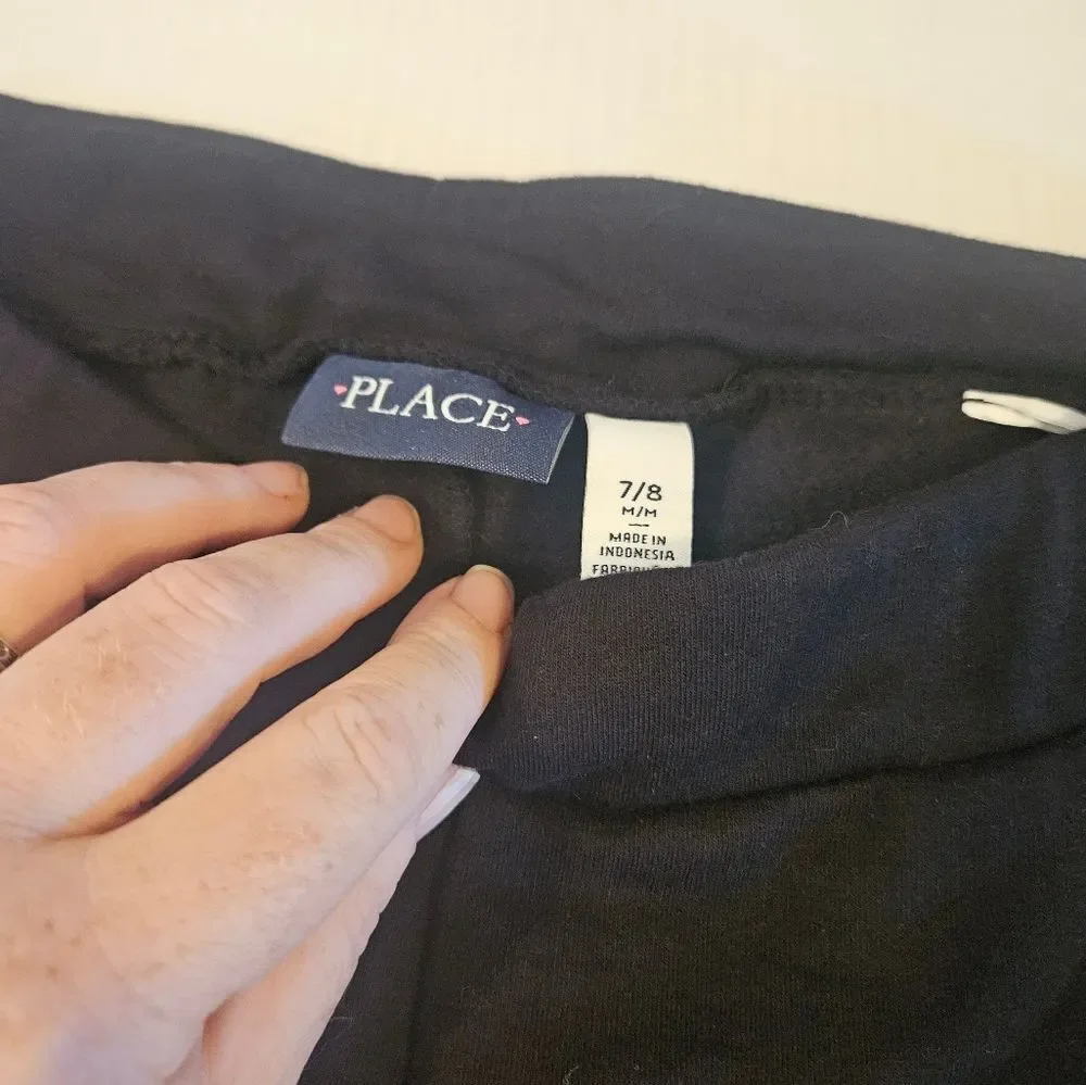 Children Place size 7/8 sweatpants with sequin detail